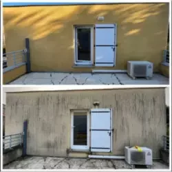 Nettoyage façade avant et aprés